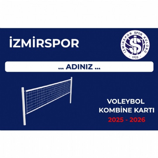 Voleybol 2025-2026 Sezonu Hatıra VIP Kombine Kartı